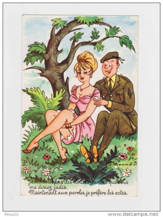 CPA - Humour - Pin´up Femme Sexy Soldat Illustrateur Bonnotte - N° 1404 - Bonnotte