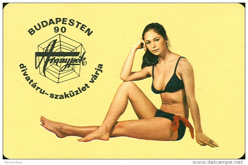 EROTIC * SEXY * WOMAN * GIRL * UNDERWEAR * SPIDER WEB * BUDAPEST * CALENDAR * Aranypok 1975 * Hungary - Small : 1971-80