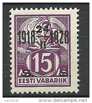 Estland Estonia 1928 Jahrestag Anniversary Michel 71 * - Estonia