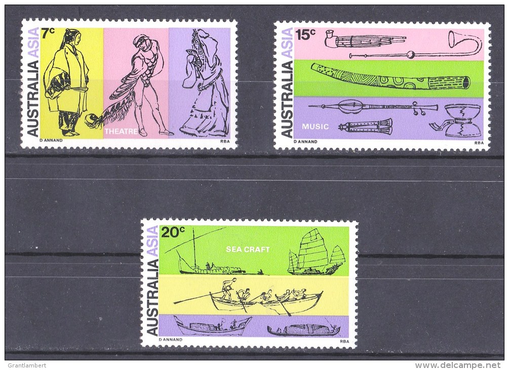 Australia 1971 Asia Orientalists Congress Set Of 3 MNH - Mint Stamps