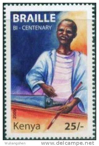 KE0031 Kenya 2009 Braille Blind 1v MNH - Kenia (1963-...)