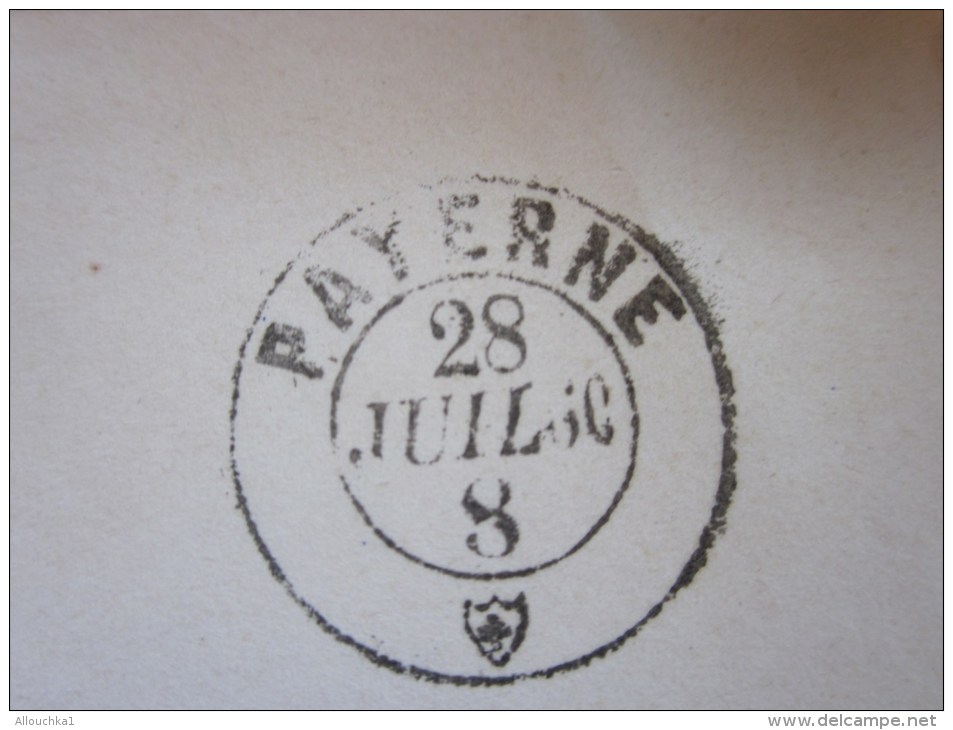 28 Juillet 1860 Lettre (mignonnette)+Courrier De PAYERNE  Suisse Helvetia-Pr Avocat Yverdon (Taxe) - Lettres & Documents