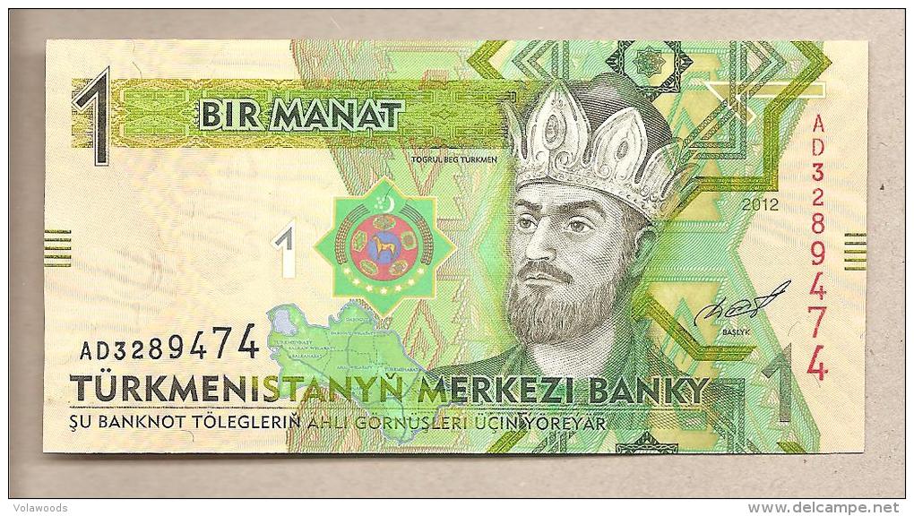 Turkmenistan - Banconota Non Circolata Da 1 Manat - 2012 - Turkmenistan