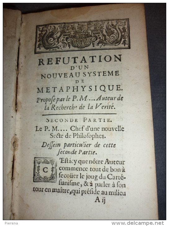 L 33 Réfutation D'un Nouveau Système De Métaphysique ( Tome 2 Seul) - 1701-1800