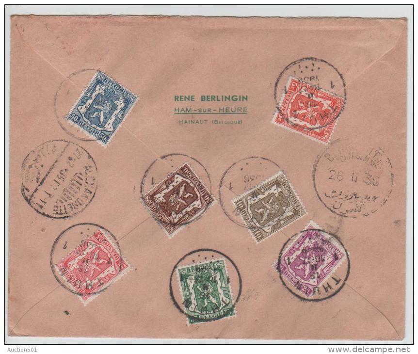 01453a Thuin 1936 Recom.TP419x2-420x3-421-4 22-423x2-424x2-425x2-426x 2 V. Alexandrette Syrie C. Beyrouth - 1929-1937 Heraldieke Leeuw