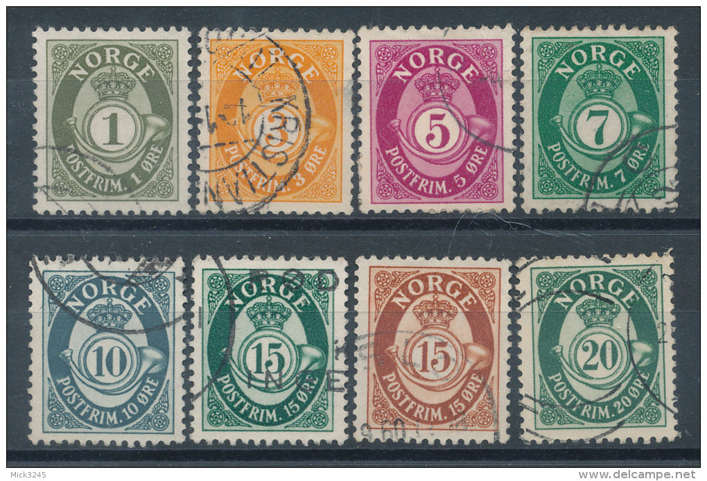 Norvège  Petit Lot De 8 Timbres - Collections