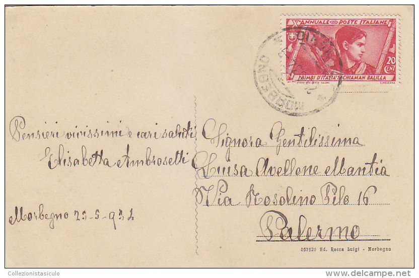 $3- 2627- Morbegno (Valtellina) Chiesa S. Antonio - Il Portale - Sondrio - F.p. Vg. 1934 - Sondrio
