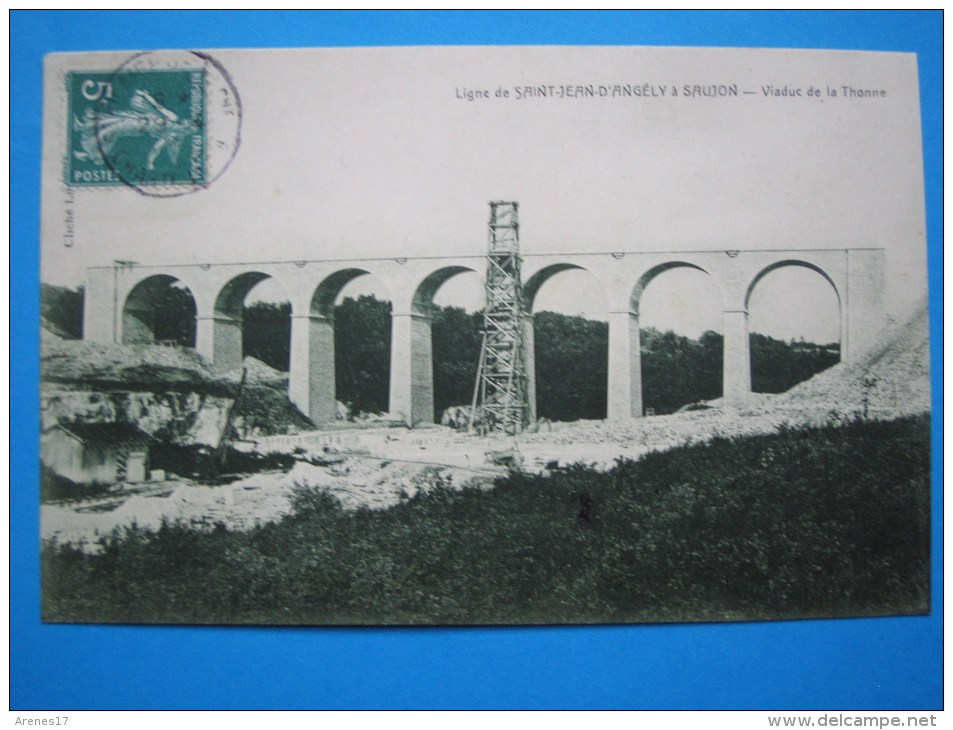 17 : LE DOUHET : VIADUC SNCF De La THONNE :  C.PA: Carte En Trés Bon état :  Façade Verte - Sonstige & Ohne Zuordnung