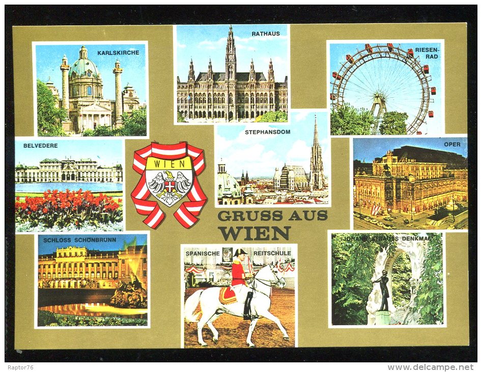 CPM Neuve Autriche Gruss Aus WIEN Souvenir De VIENNE Multi Vues - Vienna Center