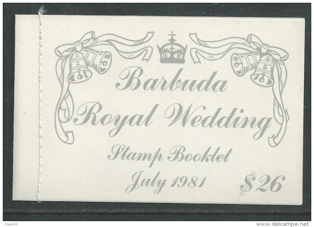 Barbuda Carnet N° 527 XX Mariage Royal Du Prince Charles Et De Lady Diana, Le Carnet Sans Charnière  TB - Barbuda (...-1981)
