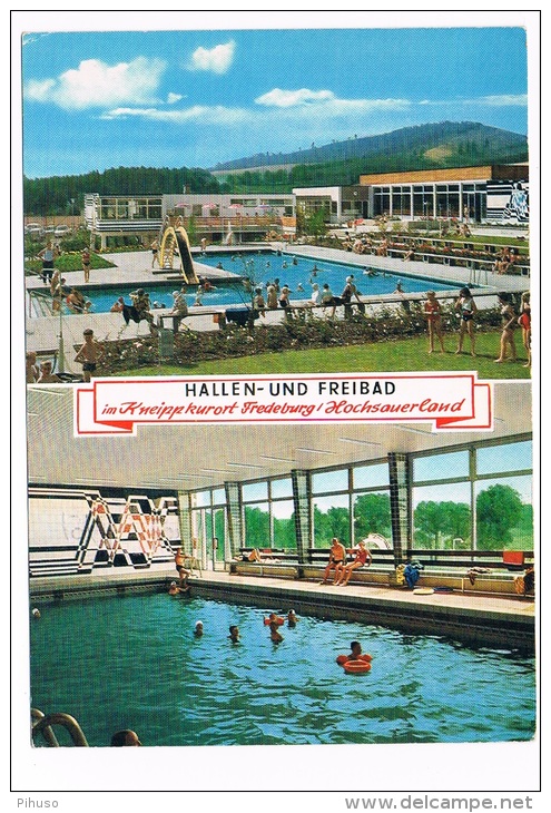 D4116   BAD FREDEBURG Hallen Und Freibad -  Schwimmbad ( Swimming-pool, Piscine) - Schmallenberg