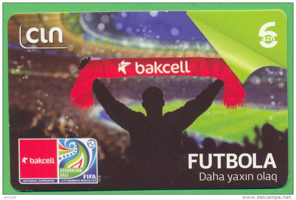 Azerbaijan GSM Prepaid - Bakcell CIN 6 Manat /like UNC / Sport Football - Azerbaïjan