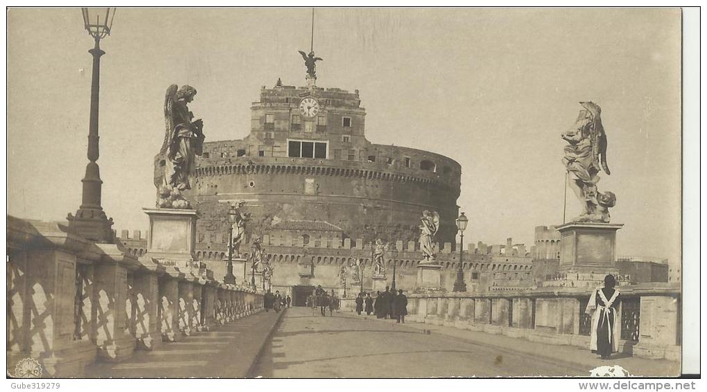 ITALY – VINTAGE POSTCARD – ROMA  “CASTEL SANT'ANGELO”- ANIMATED ¡¡¡¡¡NOT SHINING –SCRITTA  PARTE POSTERIORE  RE3633 N.P. - Castel Sant'Angelo
