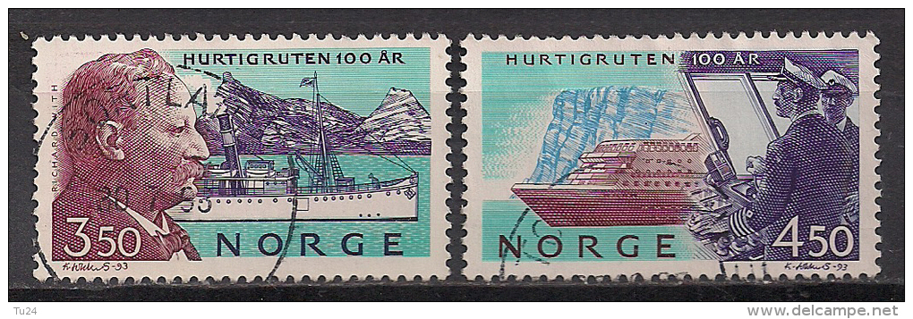 Norwegen  (1993)  Mi.Nr.  1127 + 1128  Gest. / Used  (cc161) - Gebraucht