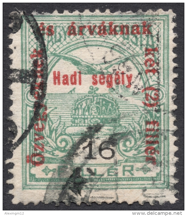 Hungary, 16 F. + 2 F.. 1915, Sc # B42, Mi # 169, Used - Used Stamps