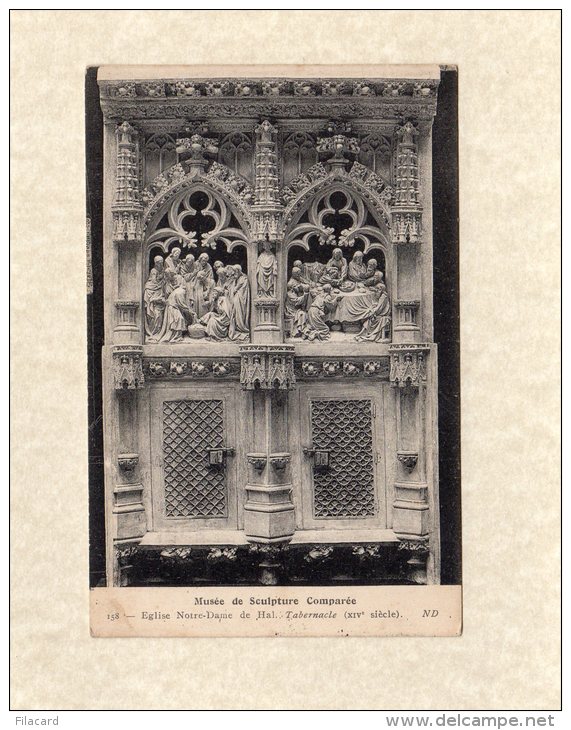 44492   Belgio,    Musee De  Sculpture Compare - Eglise Notre-Dame  De  Hal. Tabernacle (XIVe Siecle),  NV - Halle