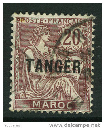 French:Tanger Ops On Maroc 1918 20c  VFU - Other & Unclassified