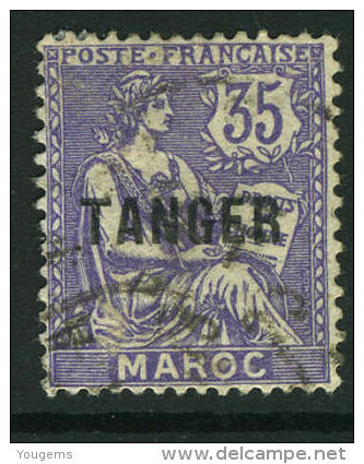 French:Tanger Ops On Maroc 1918 35c  VFU - Other & Unclassified