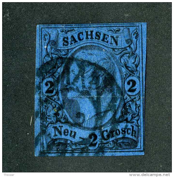 5499e  Saxony~ Michel #10  Used ~( Michel €25.00 )  Offers Welcome! - Saxe