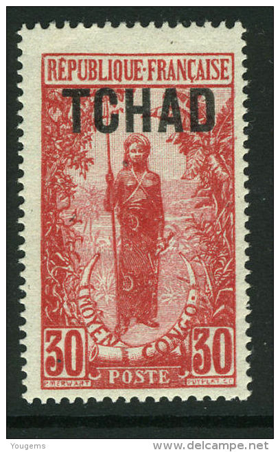 French:Tchad 1922 30c  MNH - Autres & Non Classés