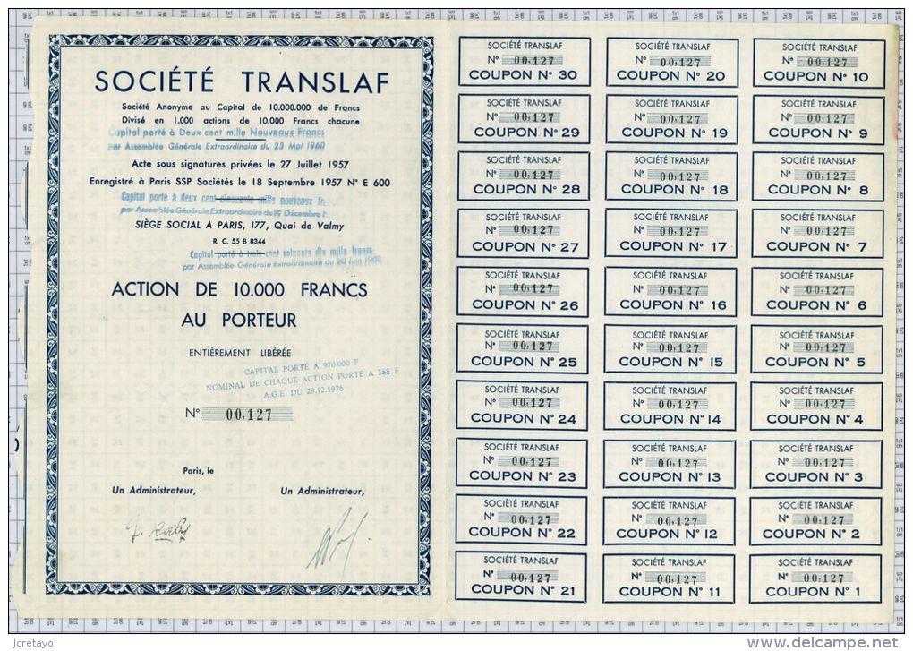 Société Translaf - Trasporti
