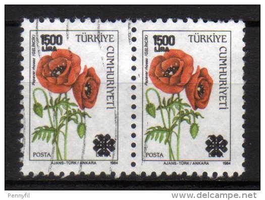 TURCHIA - 1990 YT 2645 X 2 USED - Usados