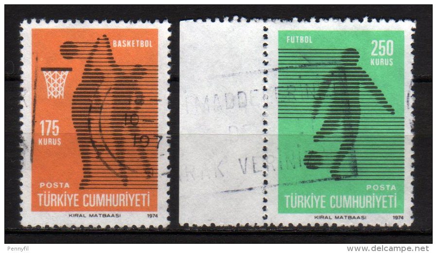 TURCHIA - 1974 YT 2113+2115 USED - Oblitérés