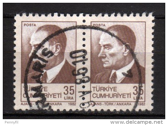 TURCHIA - 1982 YT 2355 X 2 USED - Used Stamps