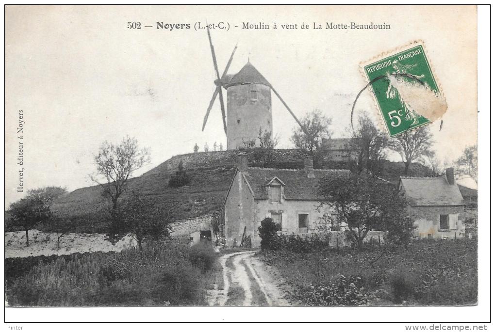 NOYERS - MOULIN A VENT De La Motte-Beaudouin - Noyers Sur Cher