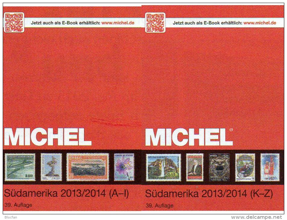 South-America Part 3/1+3/2 A-Z MlCHEL Stamps Catalogue 2014 New 158€: Brazil Chile Ecuador Paraguay Peru Surinam Uruguay - Topics