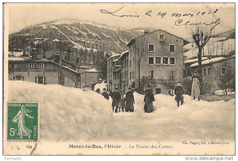 CPA-1910-39-MOREZ Le BAS-L HIVER--LE VIADUC Des CROTTES-TBE - Morez