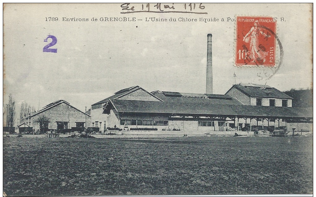 38 - Environs De Grenoble - Isère - L´Usine Du Chlore Liquide à PONT-DE-CLAIX - Autres & Non Classés