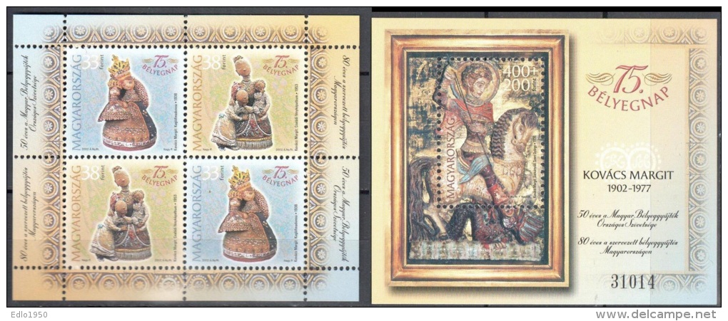 Hungary 2002  Art Cersamics  Mi Bl.274-275 MNH (**). - Unused Stamps
