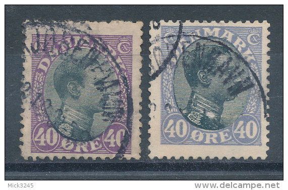 Danemark  N°111 Et 111a - Used Stamps
