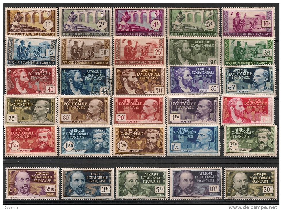 Afrique Equatoriale. 1937.  N° 33-62. Oblit. Et Neuf * MH - Other & Unclassified
