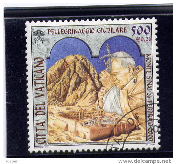 VATICAN, 2000, USED # 1185,  TRAVELS Of JEAN PAUL 11:  MOUNT  SINAI,  USED - Oblitérés