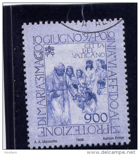 VATICAN, 1998, USED # 1092, TRAVEL Of JEAN PAUL 11 : POLAND  ,  USED - Oblitérés