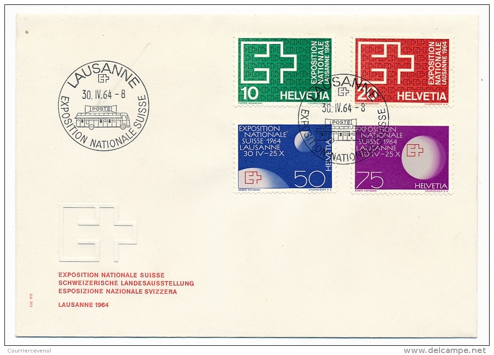 SUISSE - 14 Documents EXPOSITION NATIONALE SUISSE - Lausanne - 1964 - Storia Postale