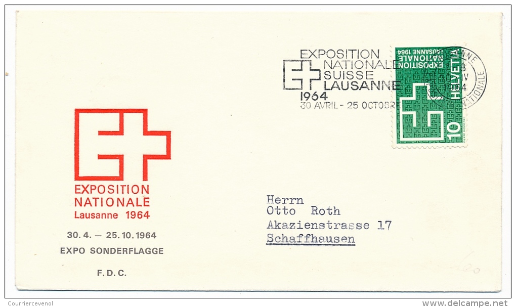 SUISSE - 14 Documents EXPOSITION NATIONALE SUISSE - Lausanne - 1964 - Storia Postale