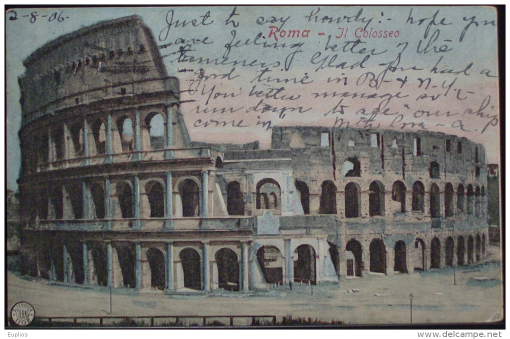 ROMA Il Colosseo - Formato Piccolo Viaggiata Nel 1906 - Colosseo