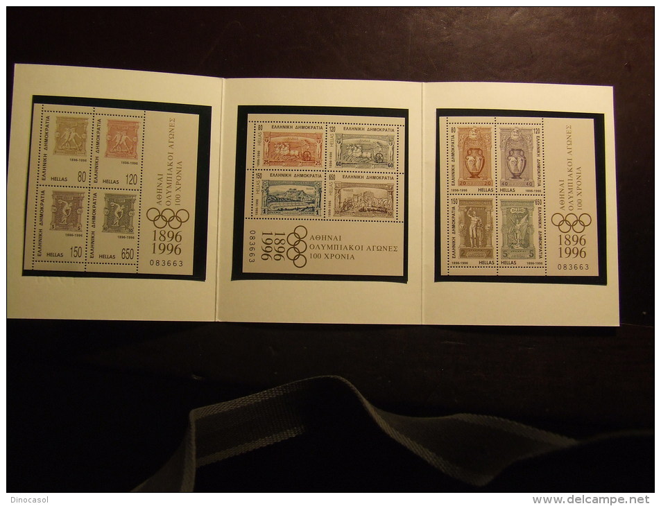 GRECIA 1996 CENTENARIO OLIMPIADI BF ** - Blocks & Sheetlets