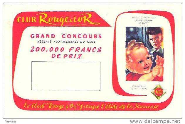 Buvard Le Club Rouge Et Or La Petite Soeur De Trott - L