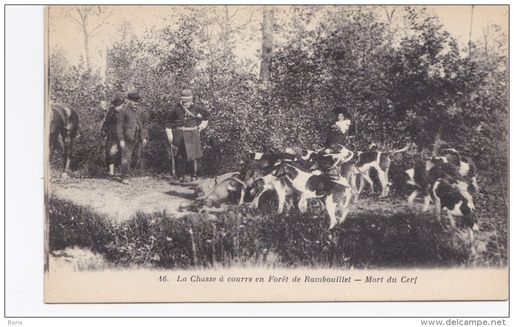 Foret De Rambouillet. Chasse A Courre. Mort Du Cerf - Rambouillet