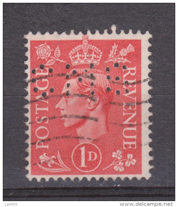 Engeland United Kingdom, Great Britain, Angleterre, Bretagne, King George VI, SG 486, Y&T Used PERFIN CMS - Gebruikt