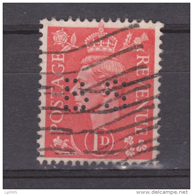 Engeland United Kingdom, Great Britain, Angleterre, Bretagne, King George VI, SG 486, Y&T Used PERFIN BS - Gebraucht