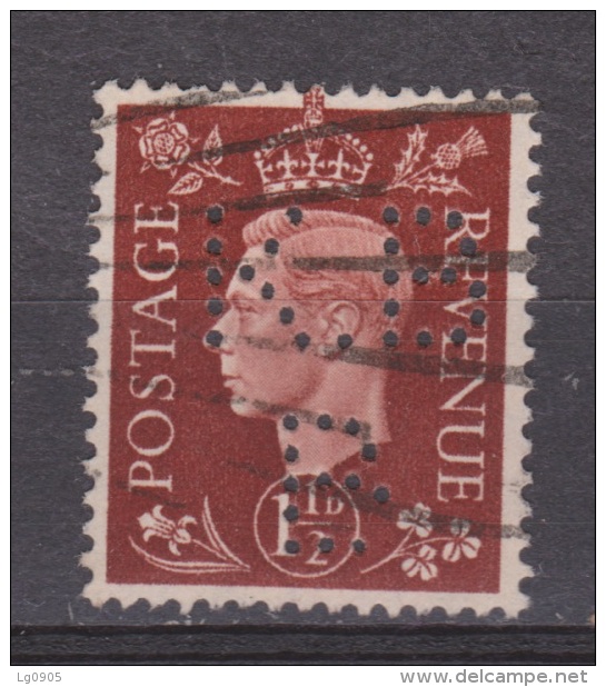 Engeland United Kingdom, Great Britain, Angleterre, Bretagne, King George VI, SG 464, Y&T Used PERFIN KBB - Gebruikt