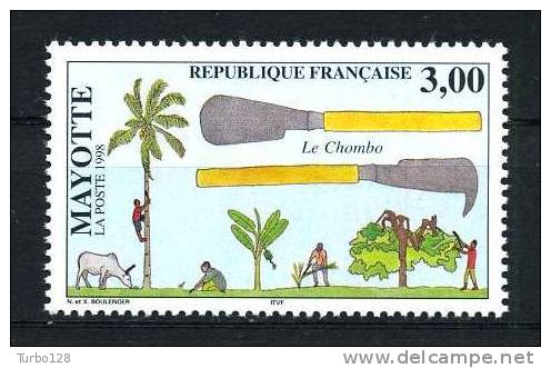 MAYOTTE 1998 N° 61 **  Neuf = MNH Superbe Le Chombo Outils Tools - Nuevos