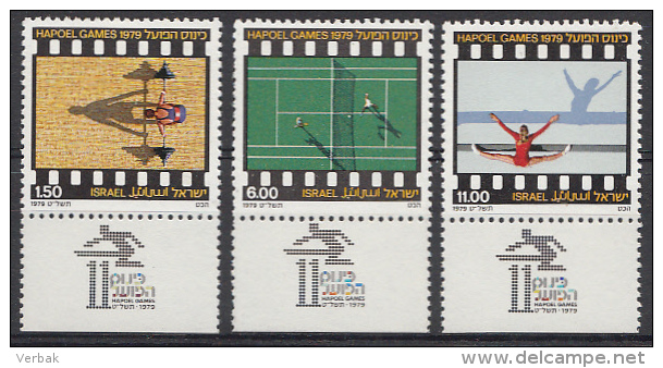 ISRAEL Mi.793-795 Hapoel-Sportspiele 1979  MNH / POSTFRIS / NEUF SANS CHARNIERE - Ongebruikt (met Tabs)