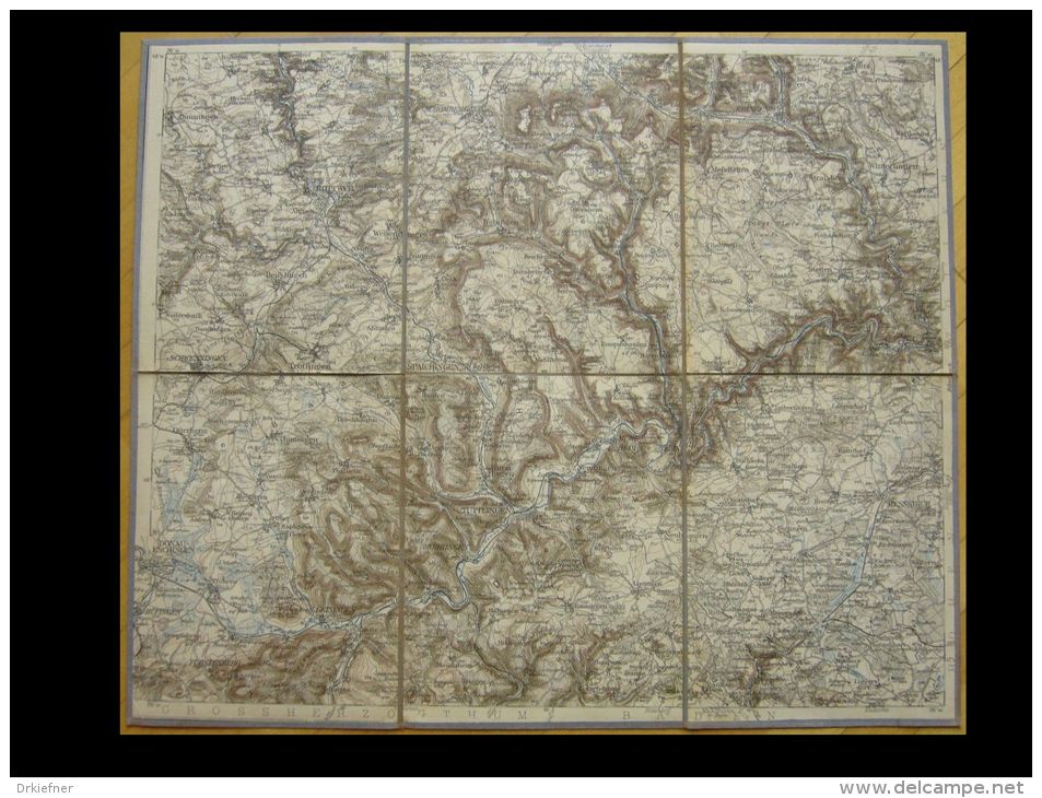 Topogr. Karte Von Tuttlingen, 1897, 1:150 000 Mit Rottweil, Ebingen, Meßkirch, Donaueschingen, Schwenningen, Spaichingen - Topographische Karten