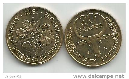 Madagascar 20 Francs 1989. UNC - Madagascar